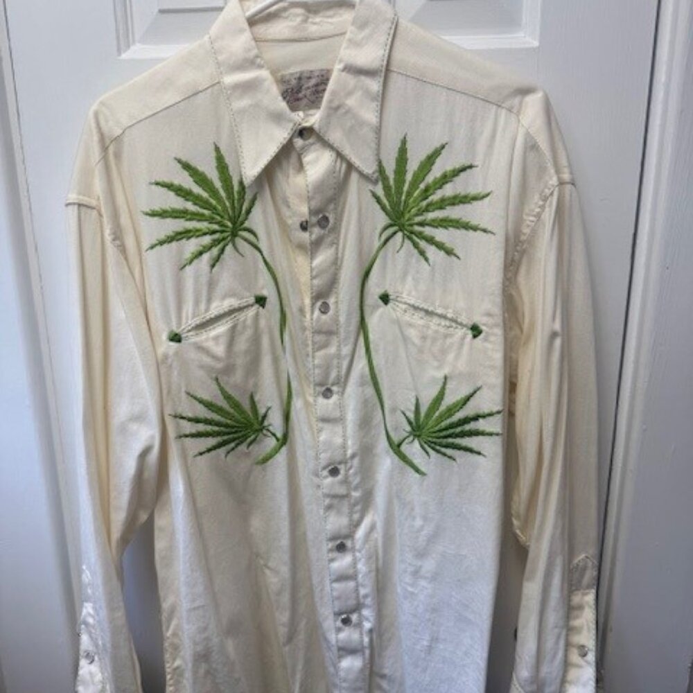 Rockmount Ranchwear Shirt XL, Cannabis Cowboy